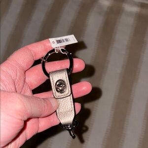COPY - Coach Metallic Keychain with Black Accents